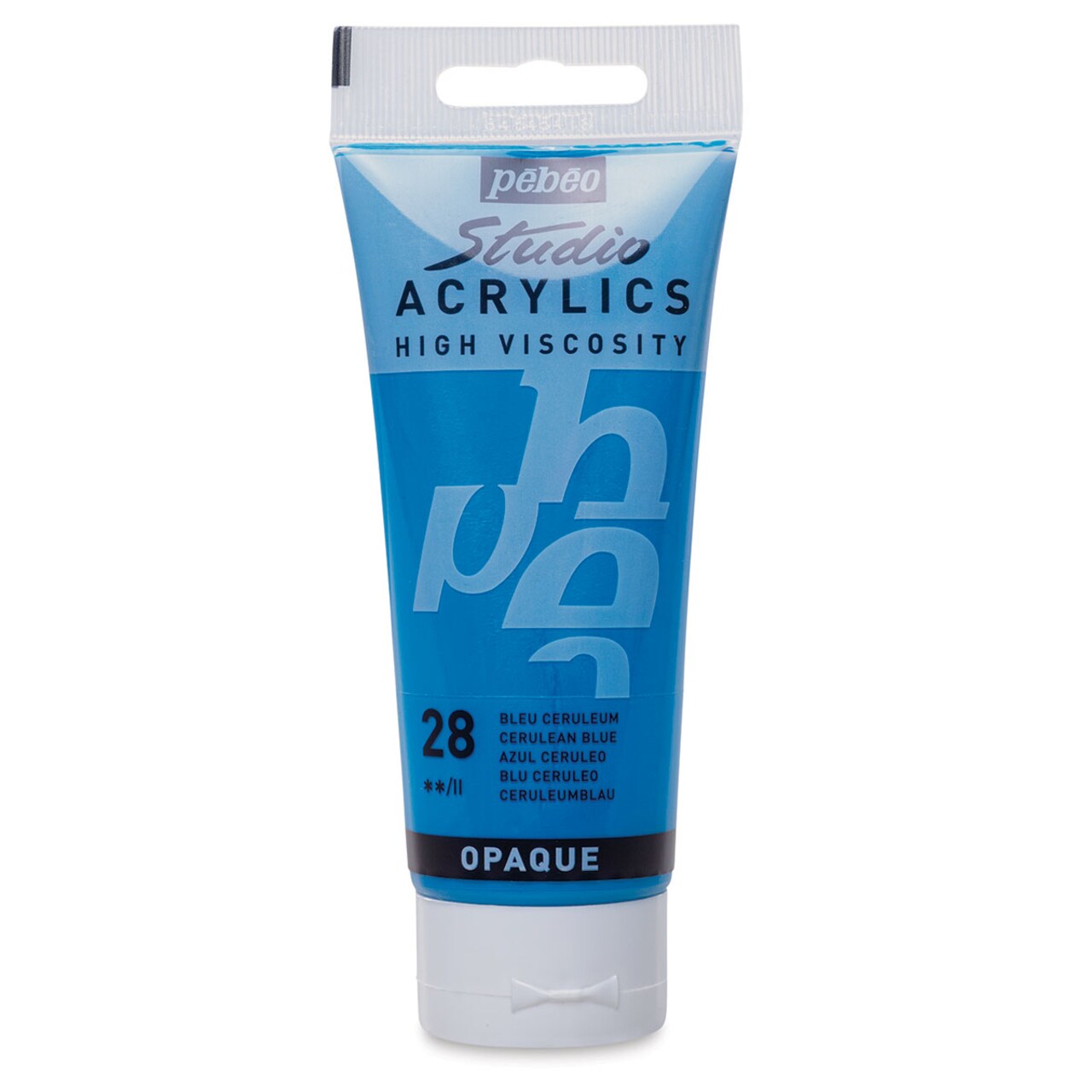 Pebeo High Viscosity Acrylics - Cerulean Blue, 100 ml tube